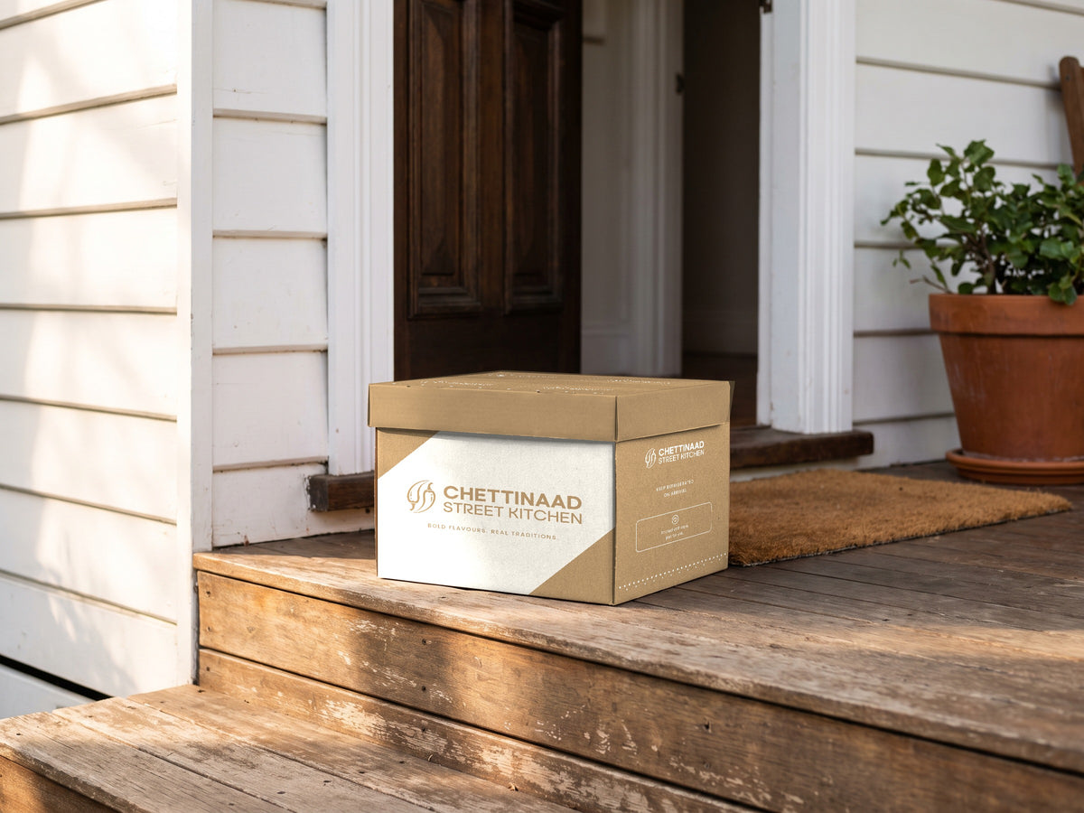 A delivery box on a Melbourne front step