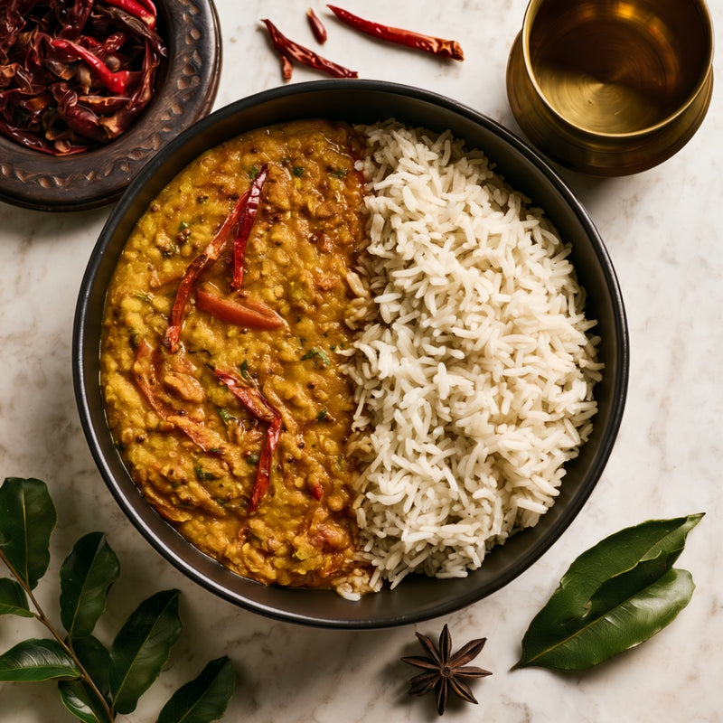 Dhal Fry with Ponni Rice